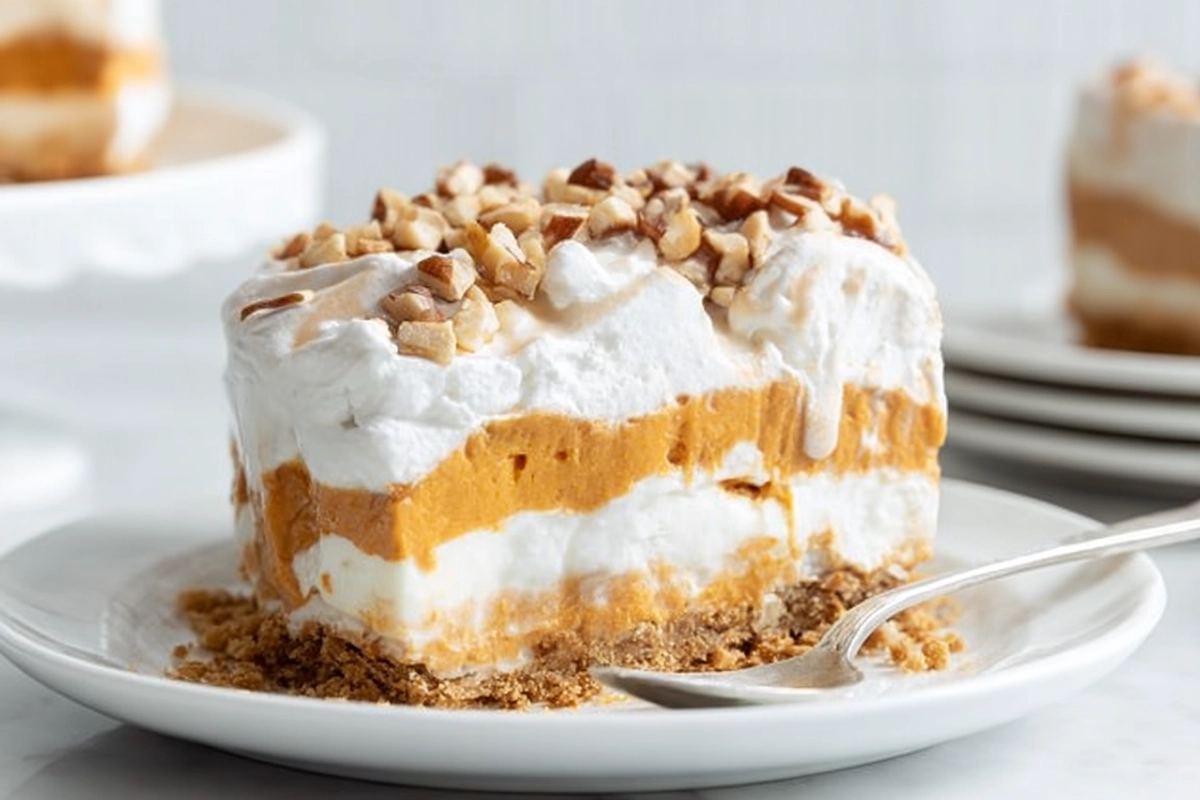 Pumpkin Lush: The Dreamiest No-Bake Fall Dessert 4 Pumpkin Lus
