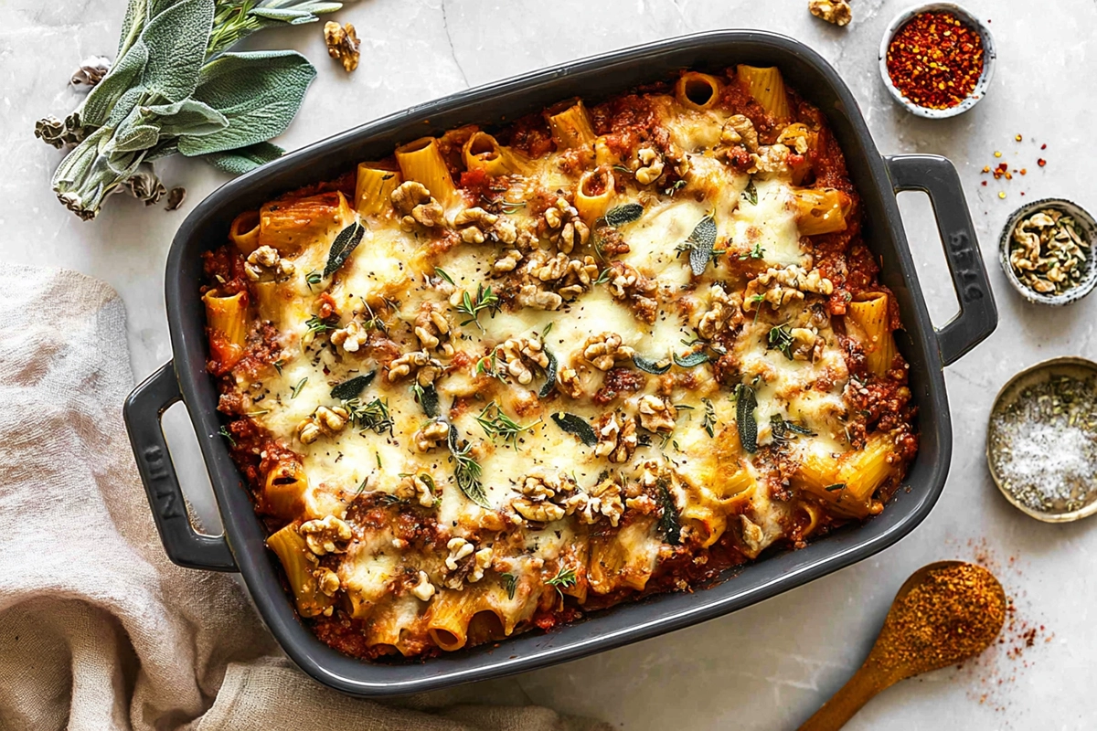 Pumpkin Pasta Bake