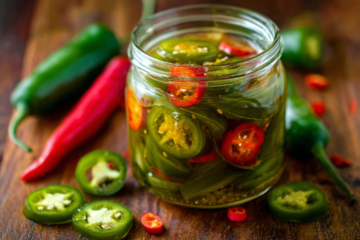 Quick pickled jalapeñ