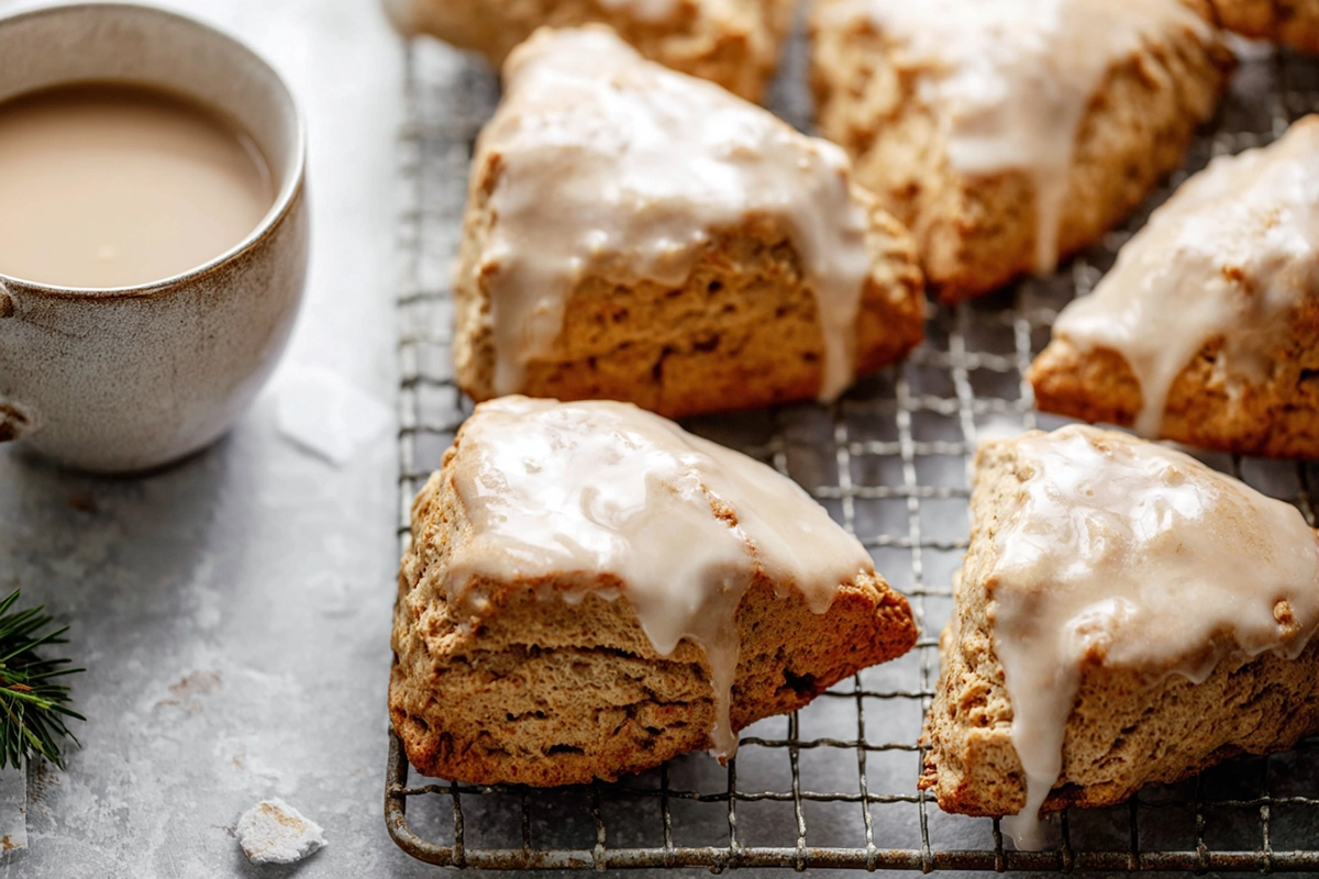 Cozy Up with These Homemade Chai Scones with Maple Chai Glaze 4 chai scone