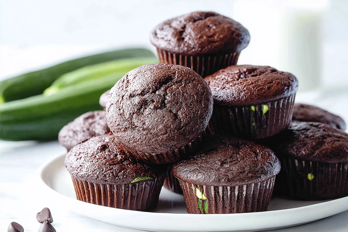 chocolate zucchini muffins