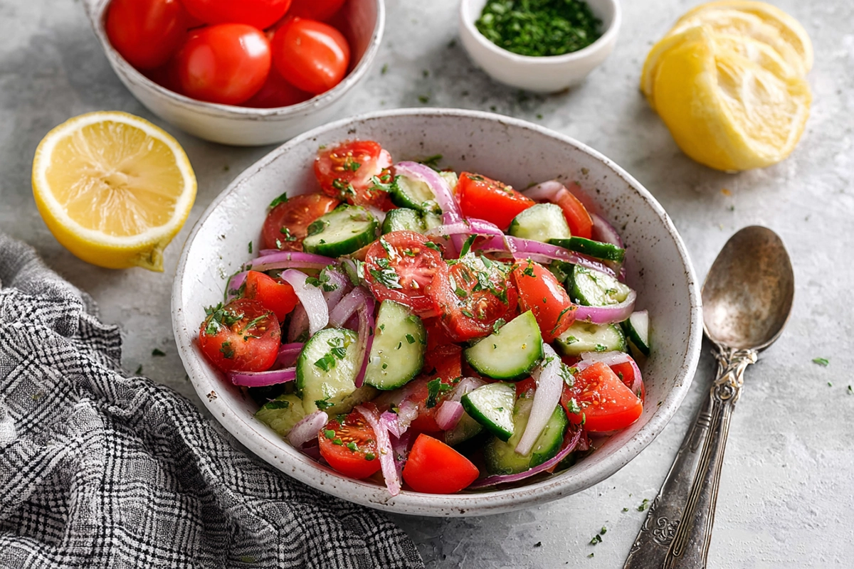 cucumber tomato sala