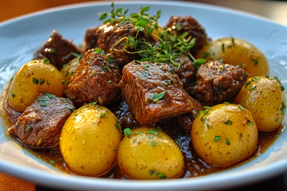 garlic butter beef bites