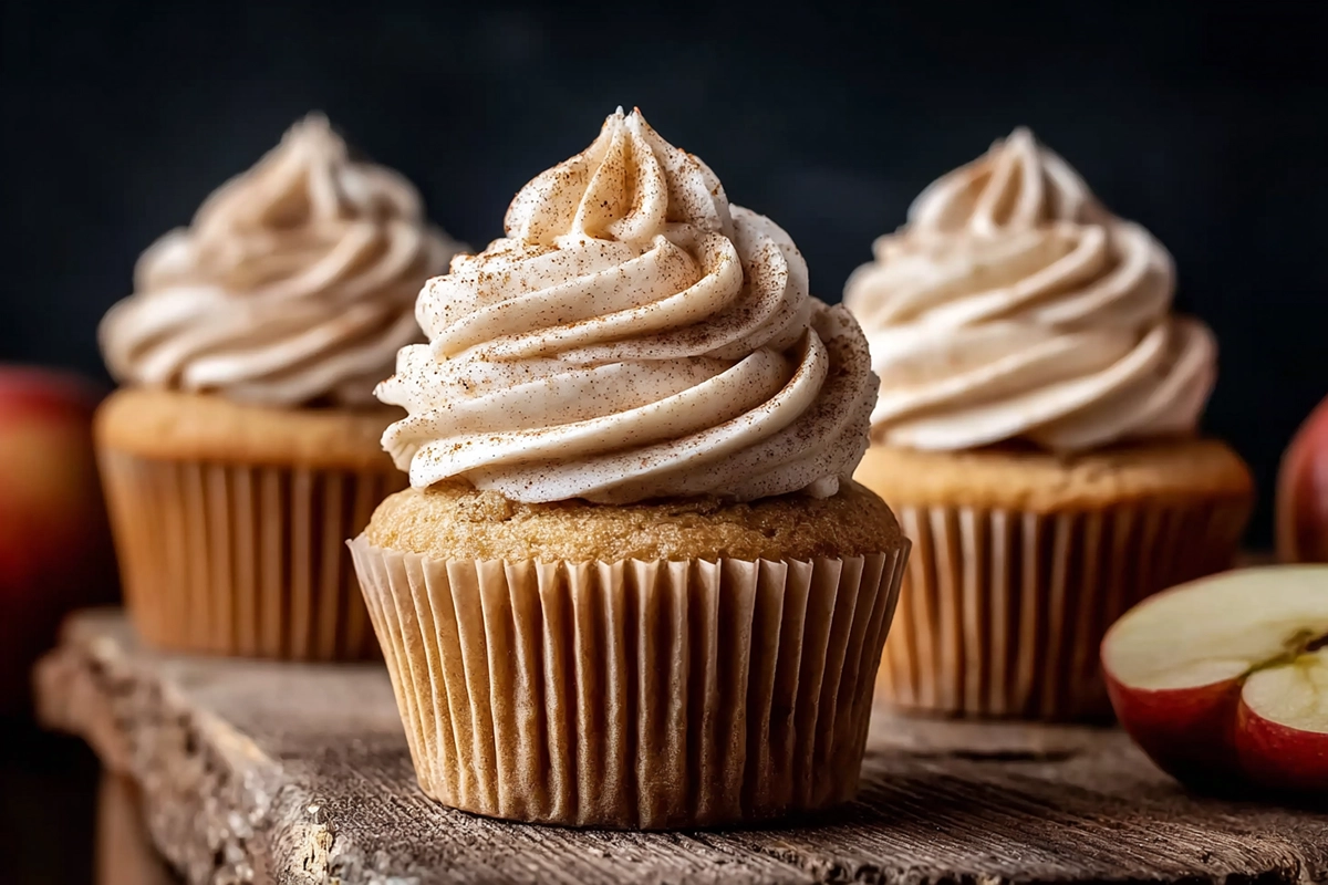 Apple Cider Cupcakes with Spiced Buttercream: The Ultimate Fall Dessert 4 Apple Cider Cupcakes with Spiced Buttercream Frostin