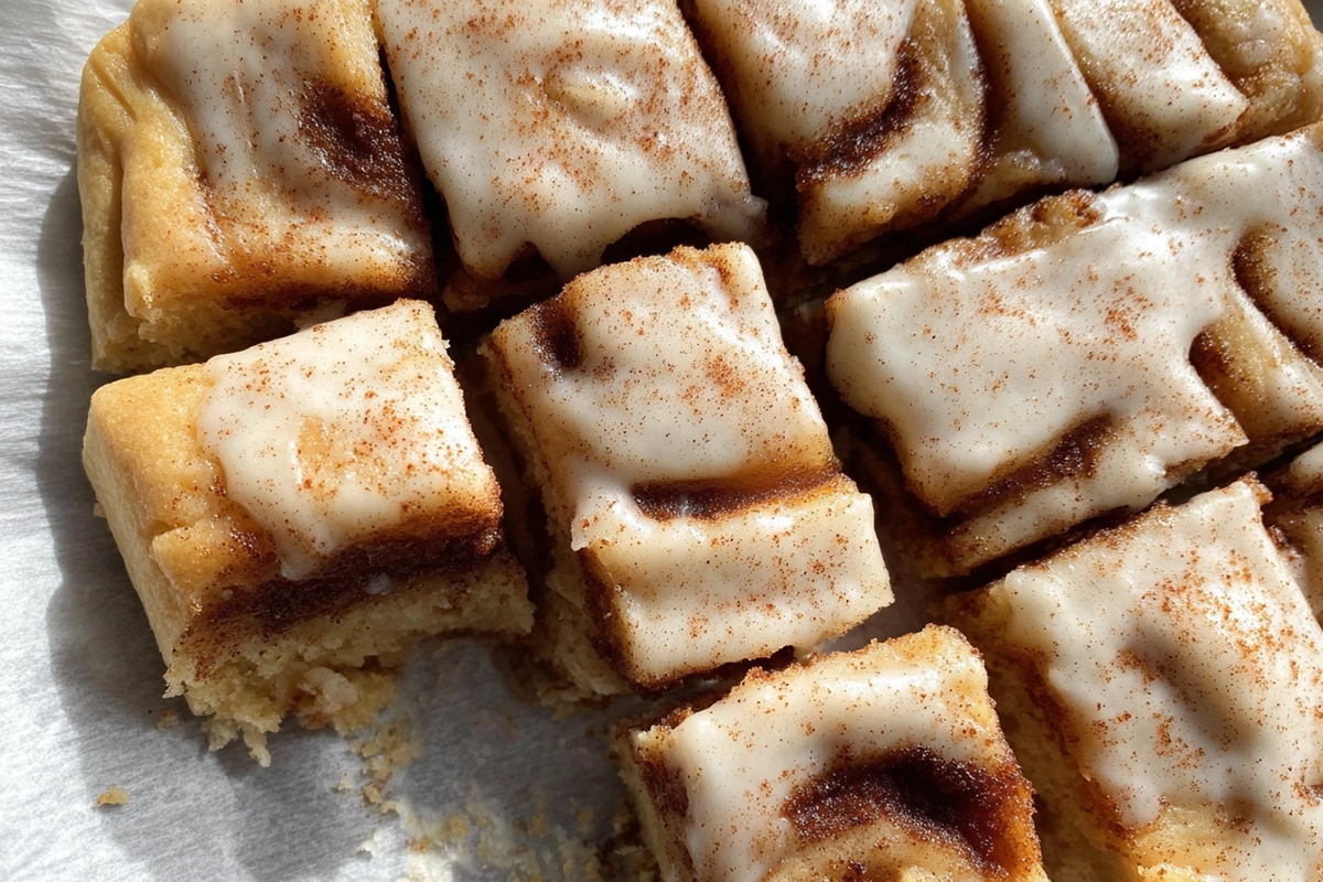 Apple Cinnamon Blondies with Maple Cream Cheese Frosti