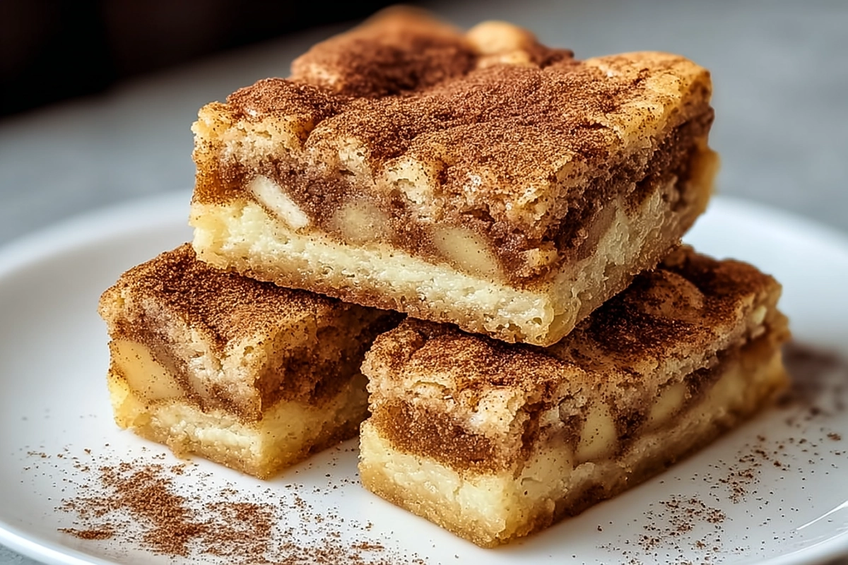Apple Pie Snickerdoodle Cookie Bar