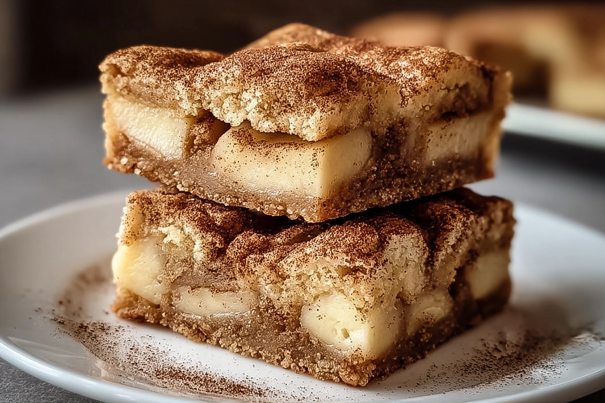 Apple Pie Snickerdoodle Cookie Bars