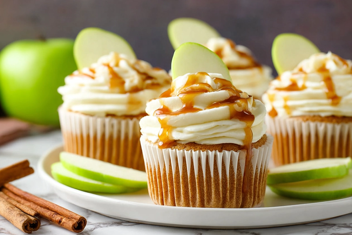 Caramel Apple Cupcakes