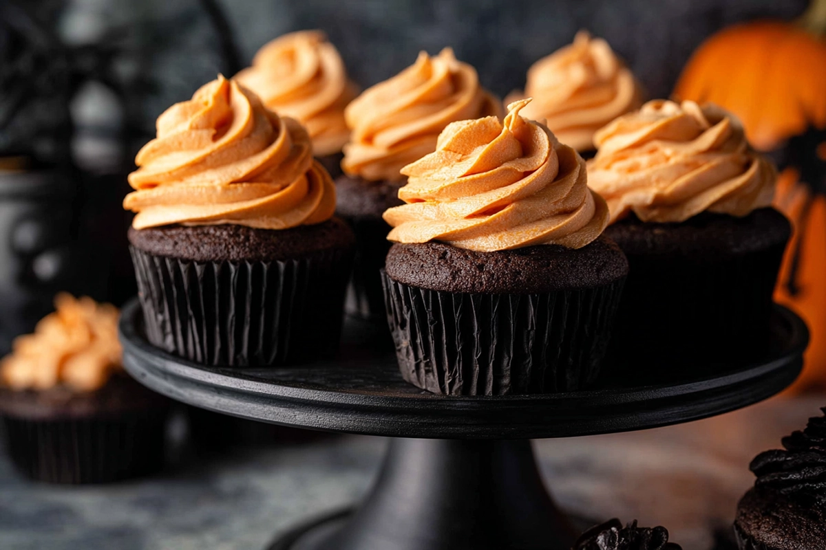 Chocolate Pumpkin Cupcakes