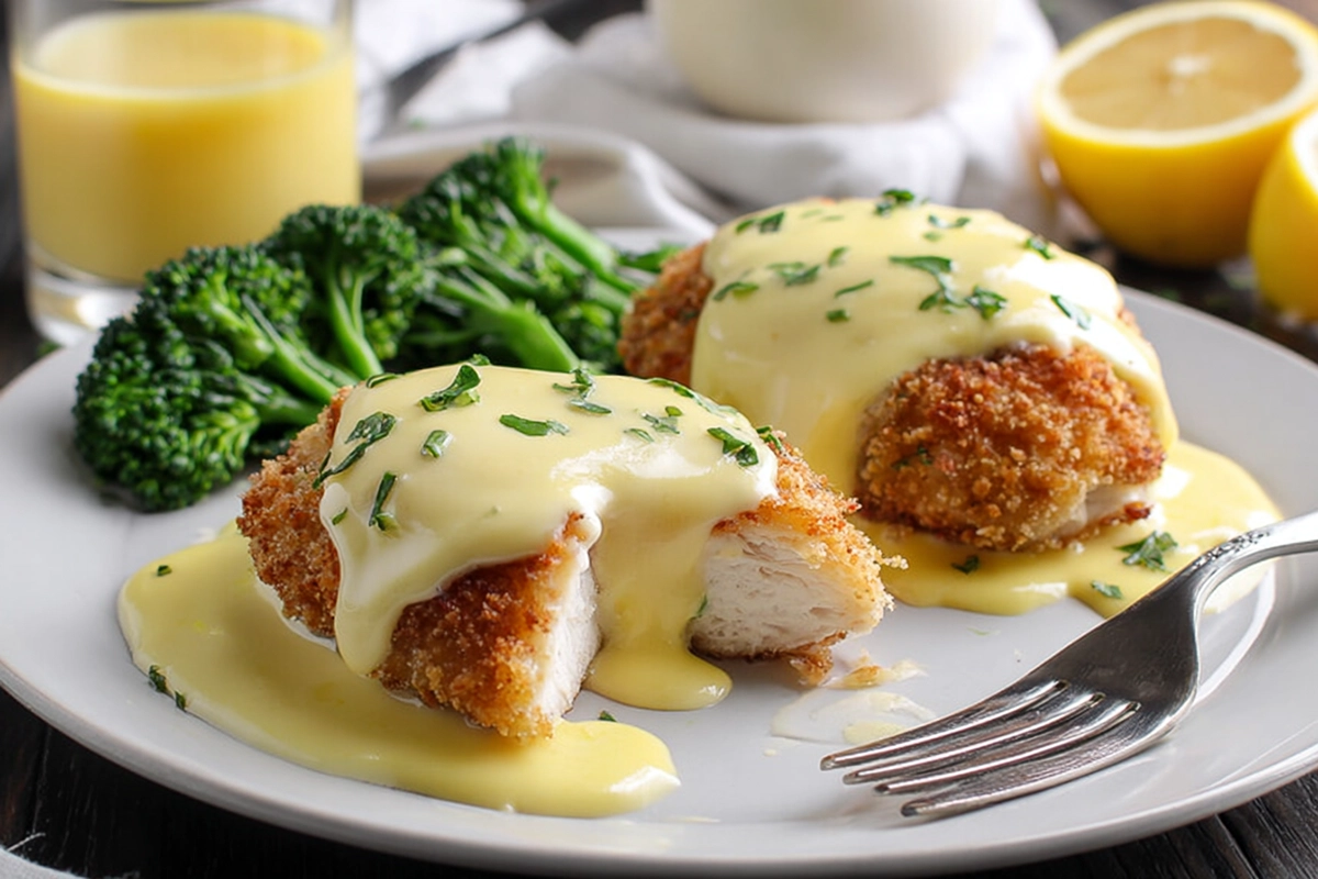 Easy Chicken Oscar – A Restaurant-Worthy Dinner at Home 4 Easy Chicken Oscar Recipe Made with Hollandaise Sauc