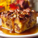 Pumpkin Praline Bread Pudding