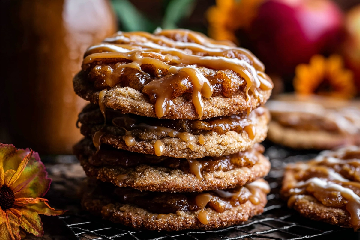 Salted Caramel Apple Pie Cookies