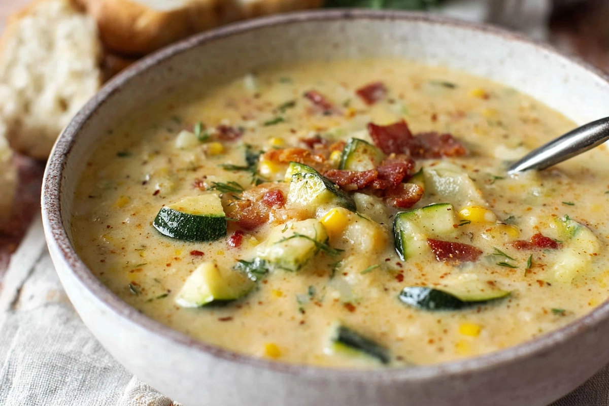 Cool Down and Cozy Up with Summer Corn and Zucchini Chowder 4 Summer Corn and Zucchini Chowder Recip