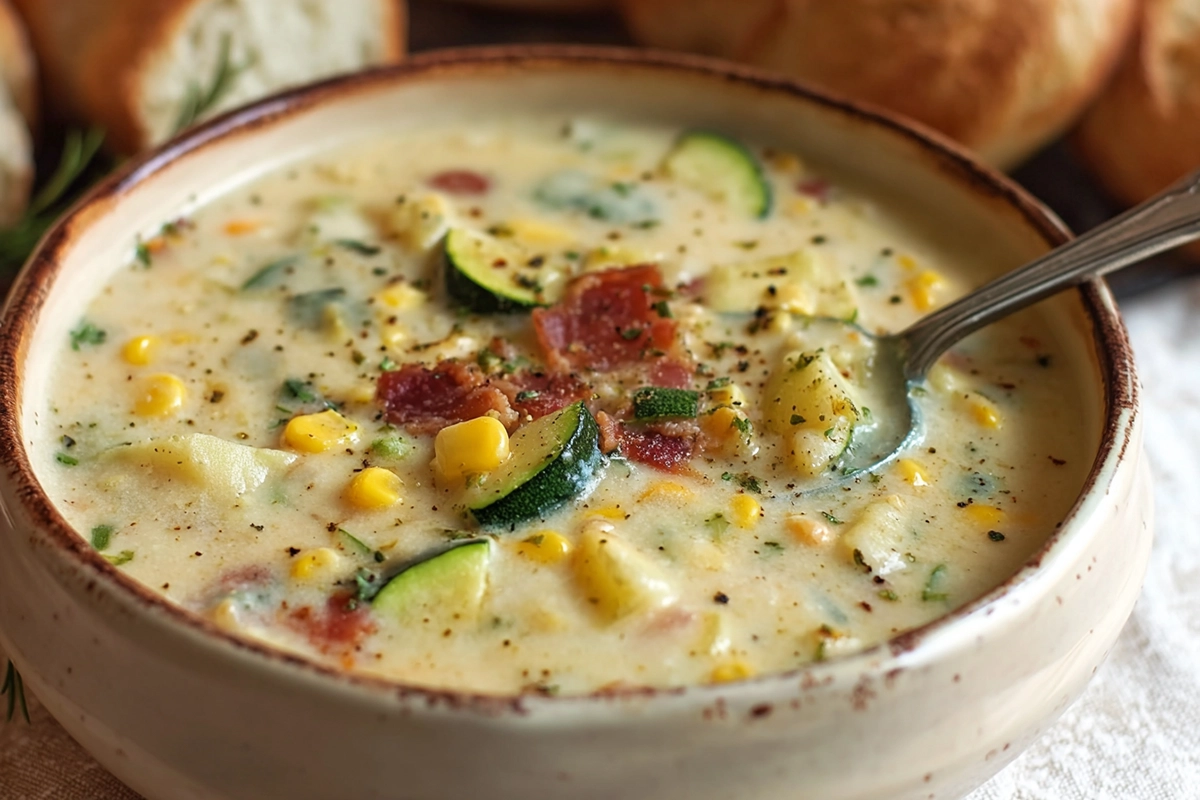 Summer Corn and Zucchini Chowder