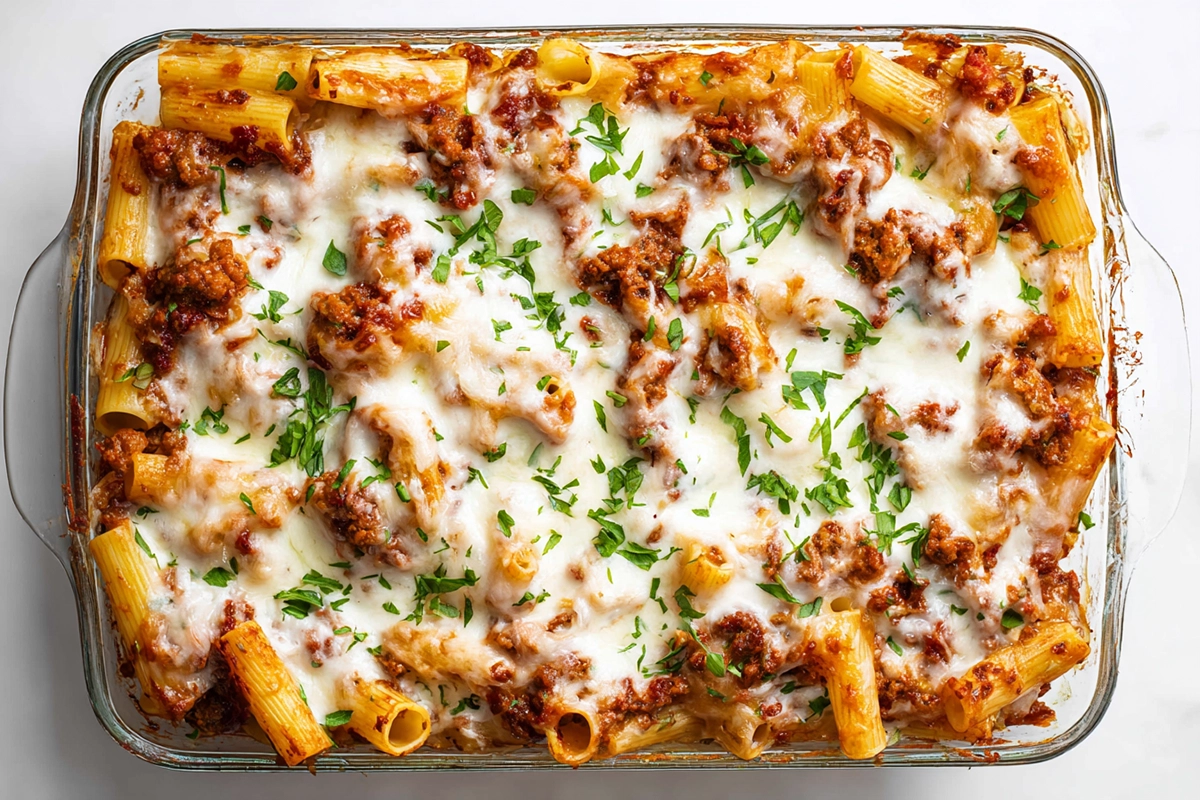 Baked Rigatoni with Meat Sauce: The Comfort Food Pasta Recipe You’ll Crave 4 Baked Rigatoni with Meat Sauc