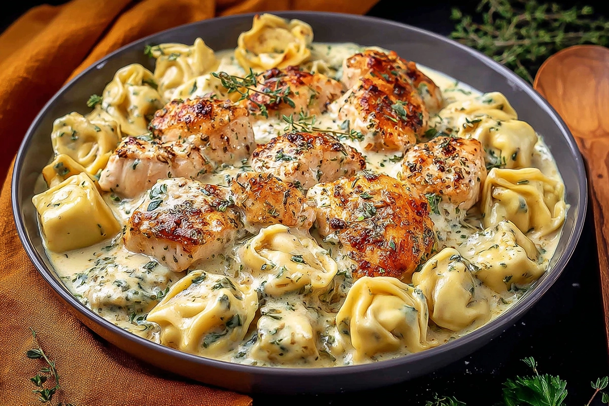Creamy Herb Chicken Tortellini: A Comforting Twist on Classic Pasta 7 If there's one thing we can all agree on, it's that creamy pasta just makes everything better—especially on those hectic weeknights when you're running on fumes. Enter: Creamy Herb Chicken Tortellini. This dish is the culinary hug you've been craving. It's cozy, satisfying, and comes together in under an hour, making it a real MVP in your Italian-American dinner rotation.
Whether you’re wrangling kids, juggling Zoom meetings, or just plain tired, this recipe is here to save the day. Juicy chicken, pillowy cheese tortellini, and a rich, herb-infused cream sauce all come together in one skillet. Fewer dishes? Yes, please. It’s comfort food with a touch of elegance—and absolutely no judgment if you go back for seconds (or thirds).
Why You’ll Love This Creamy Herb Chicken Tortellini
This isn’t just another creamy pasta. This is chicken tortellini leveled up. The seared chicken adds protein-packed flavor, while fresh parsley and thyme bring brightness to balance the richness. Plus, the whole thing cooks up in 45 minutes—prep included. It’s fancy enough for a dinner party but easy enough for a Tuesday.
Ingredients You’ll Need
1 lb boneless, skinless chicken breasts or thighs, cut into 1-inch pieces
1 tbsp olive oil
1 small onion or 2 shallots, finely diced
2 cloves garlic, minced
4 cups chicken broth, divided
1 tsp dried Italian seasoning (or mix of dried oregano and basil)
1/2 tsp salt
1/4 tsp black pepper
1 lb fresh or frozen cheese tortellini
1 cup heavy cream
1/2 cup grated Parmesan cheese
2 tbsp fresh parsley, chopped, plus more for garnish
1 tbsp fresh thyme leaves, plus sprigs for garnish
Step-by-Step Instructions
Sear the Chicken: Pat the chicken dry with paper towels—this helps it brown beautifully. Season with salt and pepper. In a large skillet or Dutch oven, heat olive oil over medium-high heat. Add chicken in a single layer and sear for 3–4 minutes per side until golden brown. Remove from the pan and set aside.
Sauté the Aromatics: Reduce the heat to medium. In the same pan, add diced onion or shallots. Cook for 3–4 minutes until softened, then add garlic and cook for 1 minute until fragrant.
Deglaze and Simmer: Pour in 1 cup of the chicken broth, scraping up those golden bits stuck to the bottom—aka flavor gold. Add Italian seasoning, remaining salt, and pepper. Simmer gently for a few minutes.
Cook the Tortellini: Add the remaining 3 cups of broth and bring to a boil. Stir in the tortellini and cook according to the package (3–5 minutes for fresh, 5–7 for frozen).
Finish with Cream and Cheese: Lower the heat. Stir in heavy cream, Parmesan, and parsley. Return the seared chicken to the skillet and let everything simmer for 2–3 more minutes, just until heated through.
Serve and Swoon: Garnish with thyme sprigs and extra parsley. Serve hot and dig in!
Cooking Tips for Creamy Herb Chicken Tortellini
Fresh vs. Frozen Tortellini: Both work beautifully! Fresh cooks faster, but frozen is great to keep on hand for emergencies (aka any weekday).
Don’t Rush the Sear: Let the chicken get golden brown—it adds so much flavor.
Go Full Creamy: Resist the urge to swap out the heavy cream for milk. Trust me, it’s worth it.
Deglaze Like a Pro: Scraping those bits off the pan isn’t just cleaning—it’s flavor layering.
Why This Recipe Stole My Heart
I first made this dish on a rainy Tuesday when my fridge was mostly bare and my energy was even lower. I had some chicken, a forgotten pack of tortellini, and a craving for something cozy. With a few herbs from the windowsill garden, this dinner practically made itself—and my whole family asked for seconds. Now, it’s on regular rotation. My daughter even calls it “fancy mac and cheese”—and honestly, she’s not wrong.
What to Serve with Creamy Herb Chicken Tortellini
This dish is rich and filling, so simple sides are perfect. A crisp green salad with lemon vinaigrette cuts the creaminess beautifully. Garlic bread? Always a win. Or try roasted broccoli or asparagus if you want something warm and veggie-packed.
How to Store Leftovers
Leftovers will keep in the fridge for up to 3 days in an airtight container. Reheat gently on the stove with a splash of broth or cream to bring the sauce back to life. Pro tip: tortellini tends to soak up the sauce overnight, so add liquid before reheating to keep things luscious.
FAQs About Creamy Herb Chicken Tortellini
Can I substitute the heavy cream?
You can try half-and-half, but it won’t be as creamy. Milk will make it thinner and less rich.
Can I use rotisserie chicken?
Absolutely! Just skip the searing step and add it when you stir in the cream.
Does this freeze well?
Not really—cream sauces can separate. It’s best enjoyed fresh or from the fridge within a few days.
Can I make it vegetarian?
Sure! Just skip the chicken and use veggie broth. You might add mushrooms for that hearty feel.
A Dish Worth Repeating
There’s something undeniably comforting about Creamy Herb Chicken Tortellini. It’s a little indulgent, a lot flavorful, and just fancy enough to make an ordinary night feel special. Whether you’re cooking for one, feeding picky eaters, or just craving a cozy plate of creamy pasta, this recipe is a winner. One bite and you’ll see why it’s become a go-to in my kitchen—and maybe yours too.
Discover more delicious recipes by following me on Facebook and Pinterest.