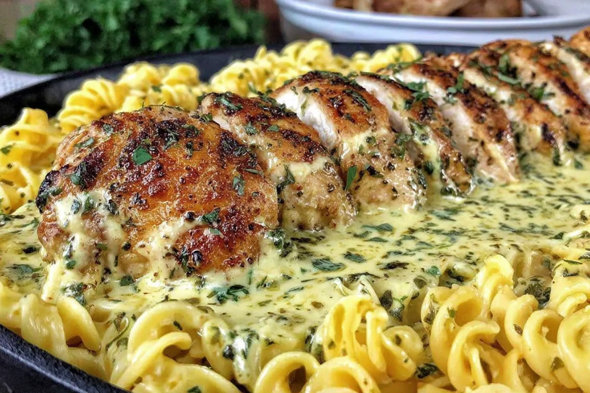 Creamy Velveeta Chicken Spaghetti
