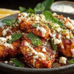 Crispy Hot Honey Feta Chicken