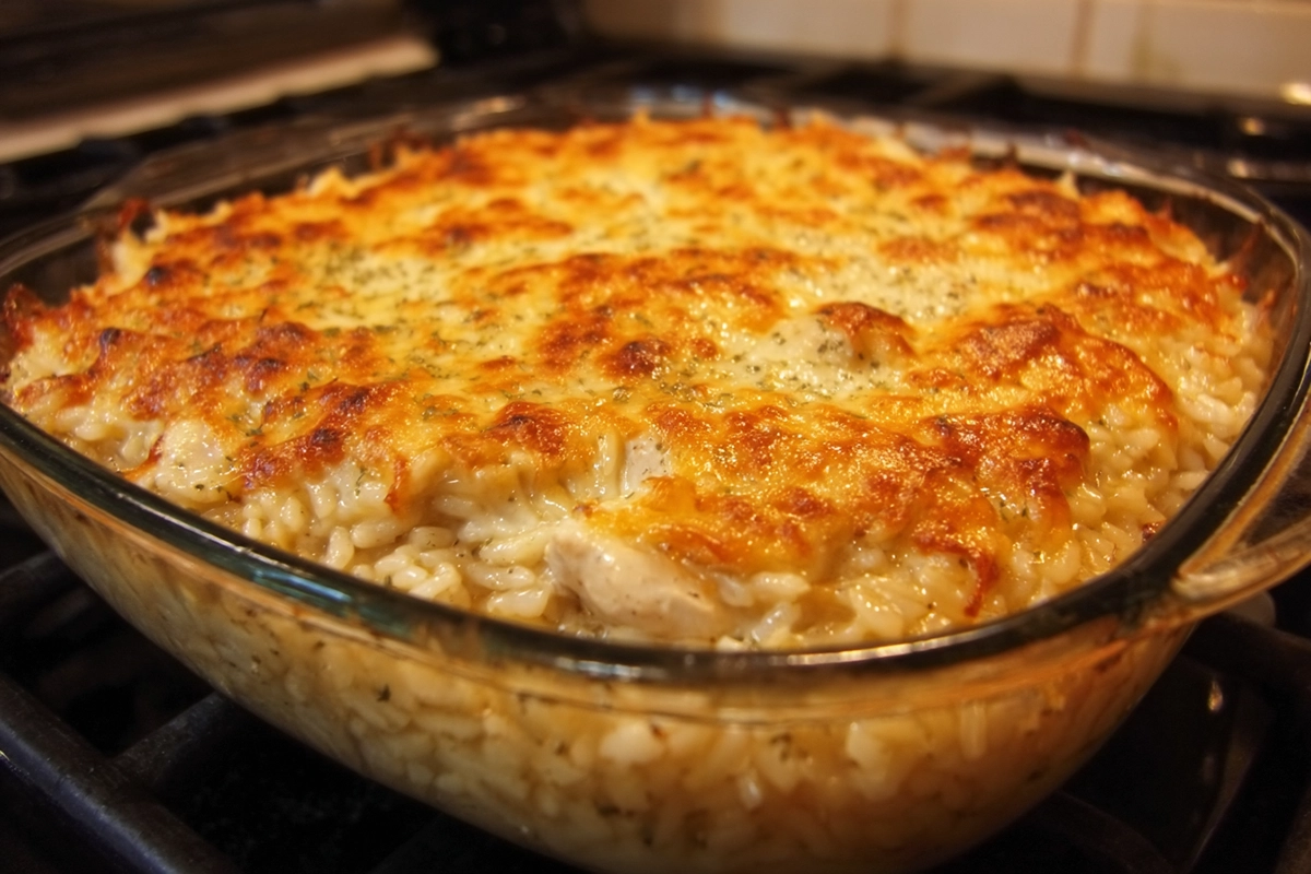 Garlic Butter Chicken and Rice Casserole 30 Minutes Easy Delicio