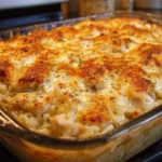 Garlic Butter Chicken and Rice Casserole