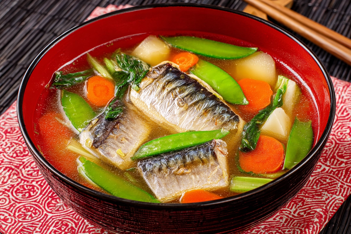 Salmon Head Miso Soup