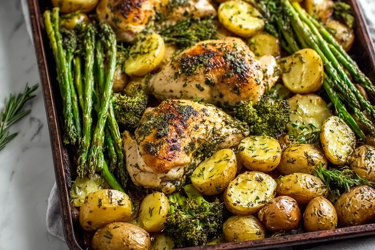 Sheet Pan Garlic Butter Chicken: The Easiest One-Pan Dinner 4 Sheet Pan Garlic Butter Chicken and Veggie