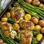 sheet pan garlic butter chicken