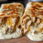 garlic chicken wraps