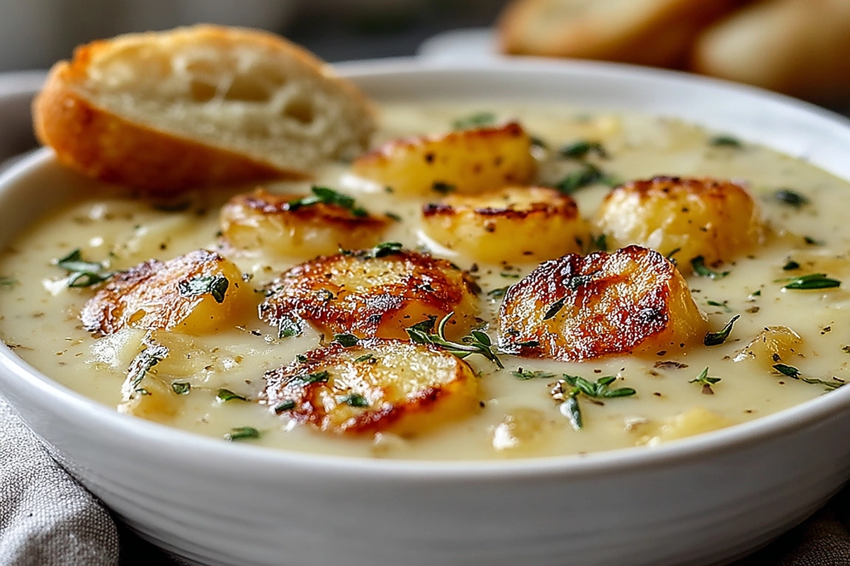 Rustic Country French Garlic Soup