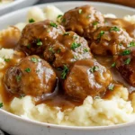 Slow Cooker Salisbury Steak Meatballs
