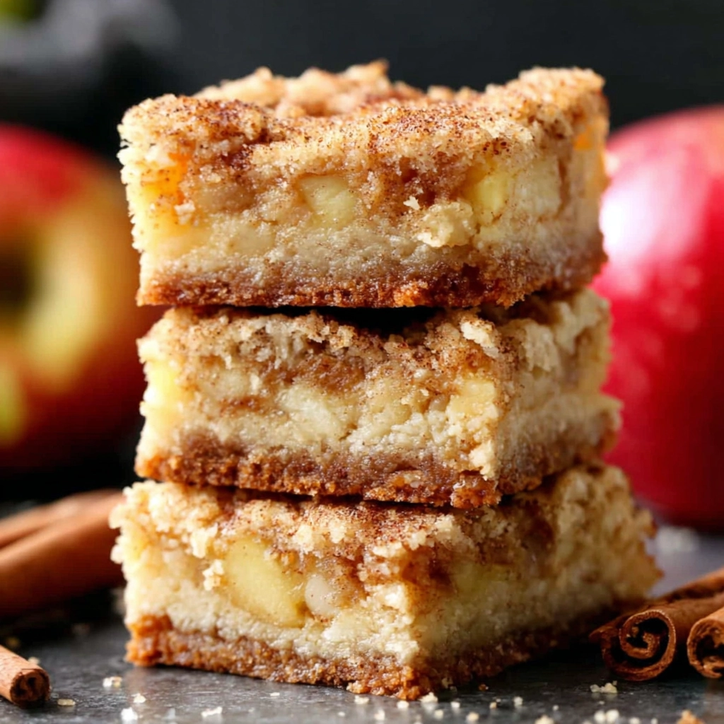 apple snickerdoodle bars dessert