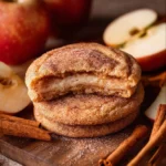 : Cheesecake stuffed snickerdoodles with apple cider