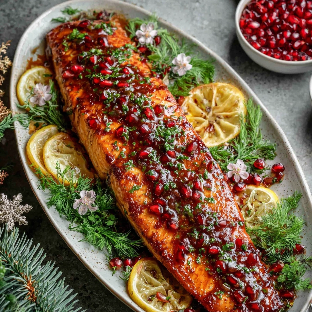 christmas salmon recipe holiday table