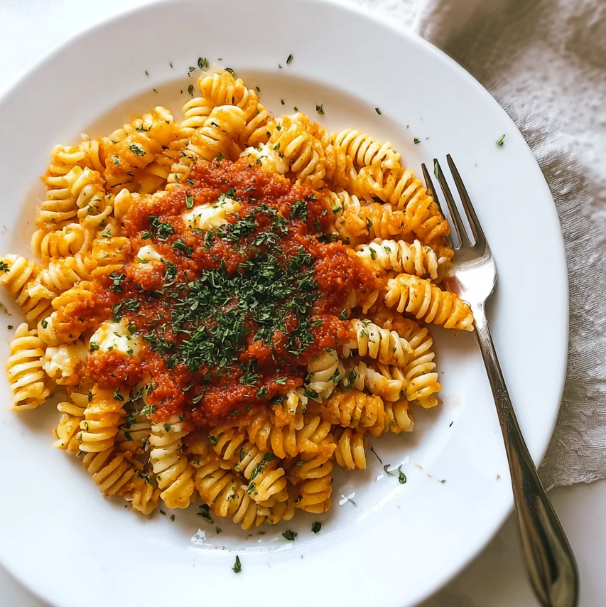 creamy gochujang pasta bowl