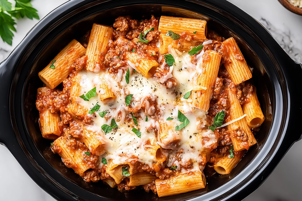 Crockpot Baked Ziti: The Ultimate Cheesy Comfort Food for Busy Weeknights 7 crockpot baked ziti