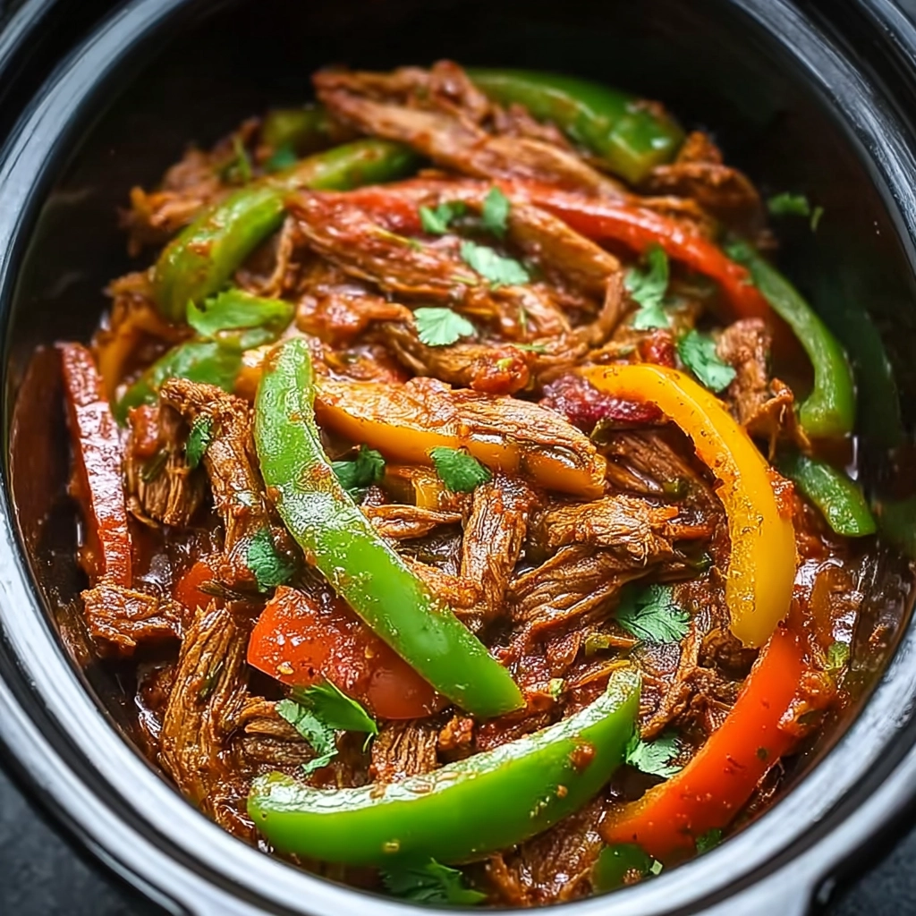 easy crockpot fajitas ultimate recipe dinner plate