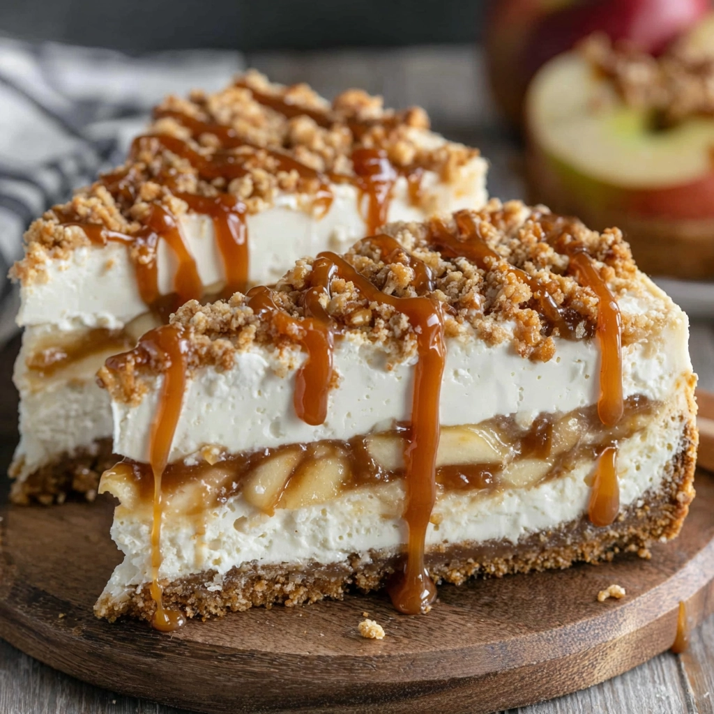 Whole Salted Caramel Apple Pie Cheesecake
