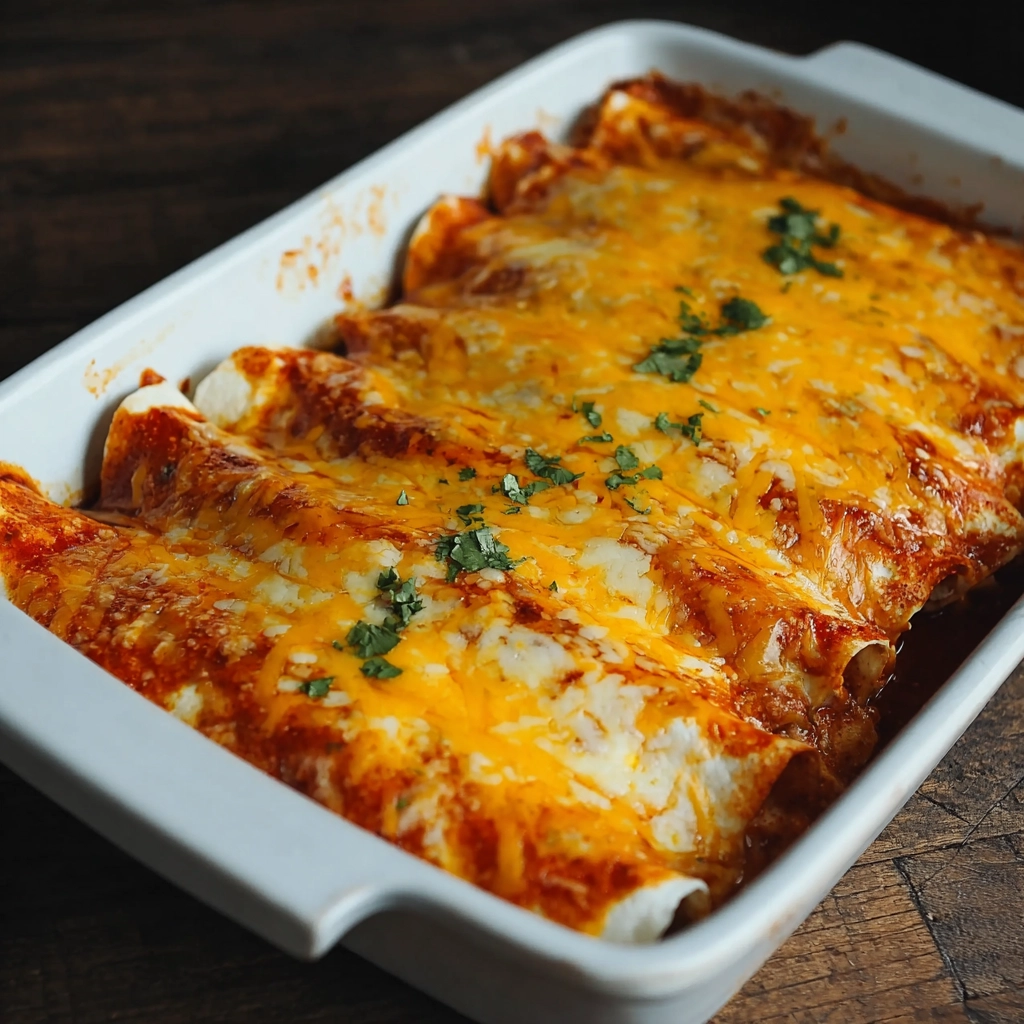 beef enchiladas Serving