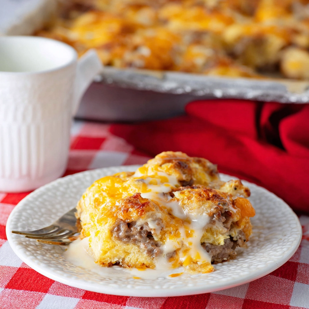 biscuits and gravy casserole