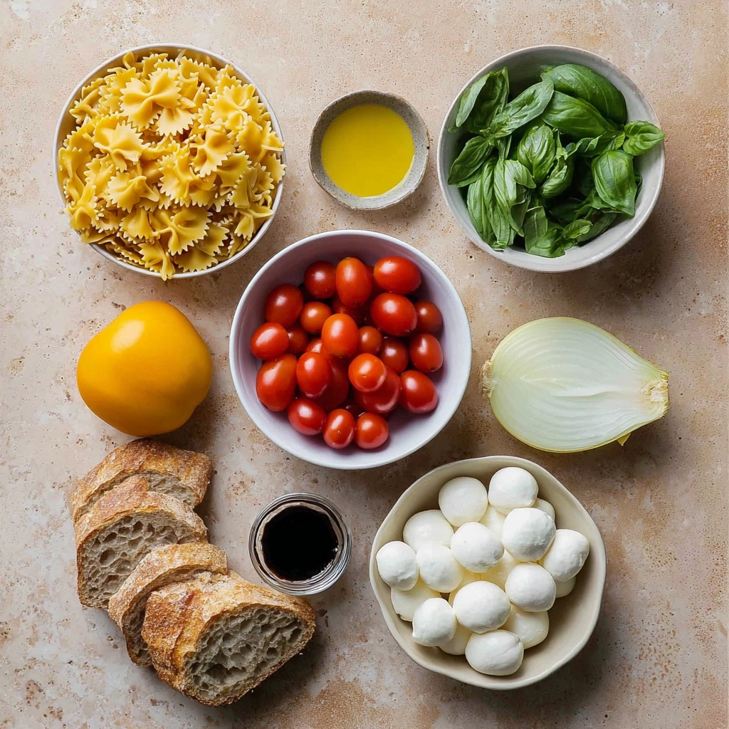 bruschetta pasta salad Ingredients