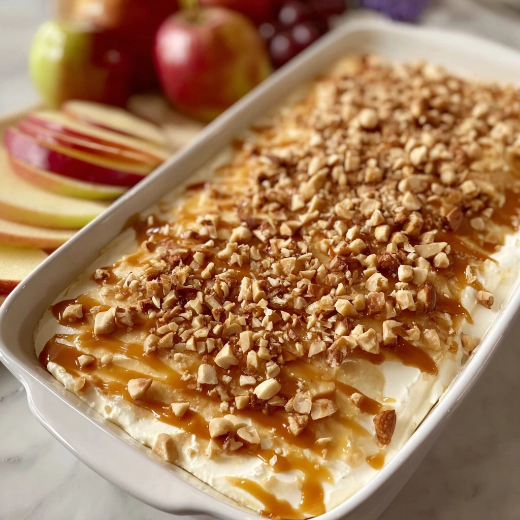 caramel apple cheesecake dip