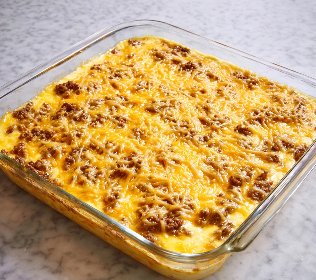 Cheesy Sausage Breakfast Casserole – The Ultimate Easy Egg Bake Everyone Loves 5 cheesy sausage breakfast casserole Step