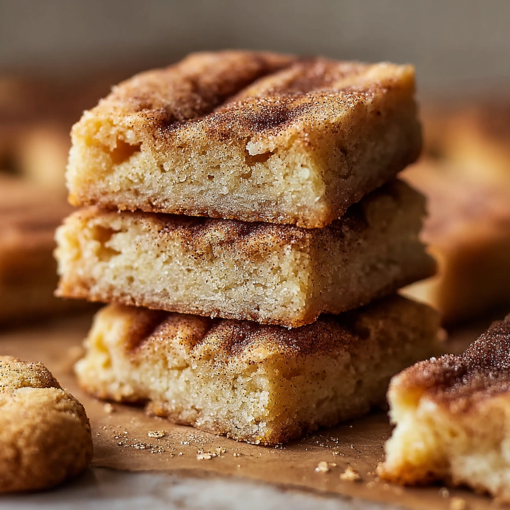 cinnamon sugar blondies