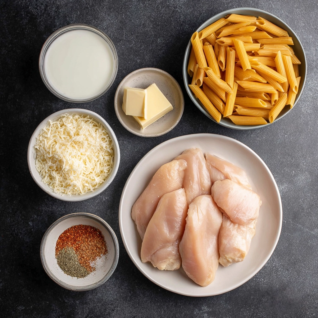 Crockpot Creamy Cajun Chicken Pasta: Bold Flavor Made Easy 5 crockpot creamy cajun chicken pasta Ingredients