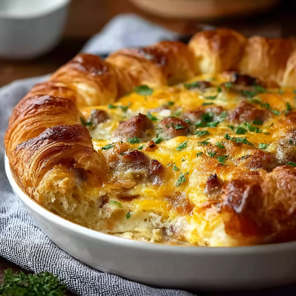 croissant breakfast casserole Serving