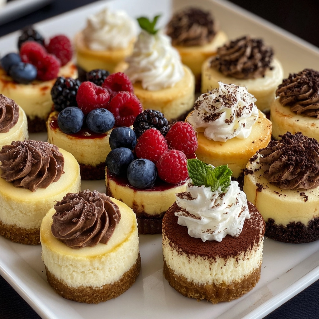 delicious mini cheesecakes