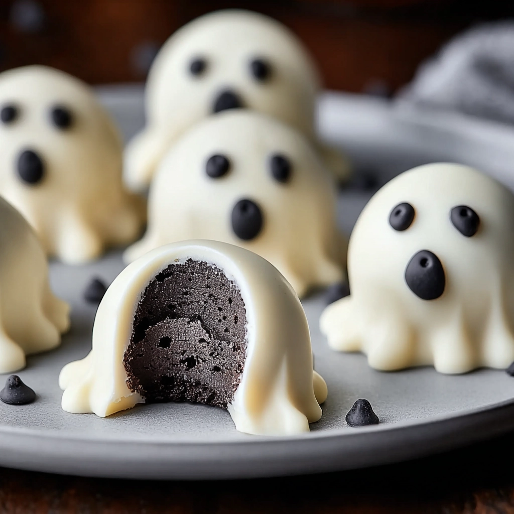 ghost oreo truffles
