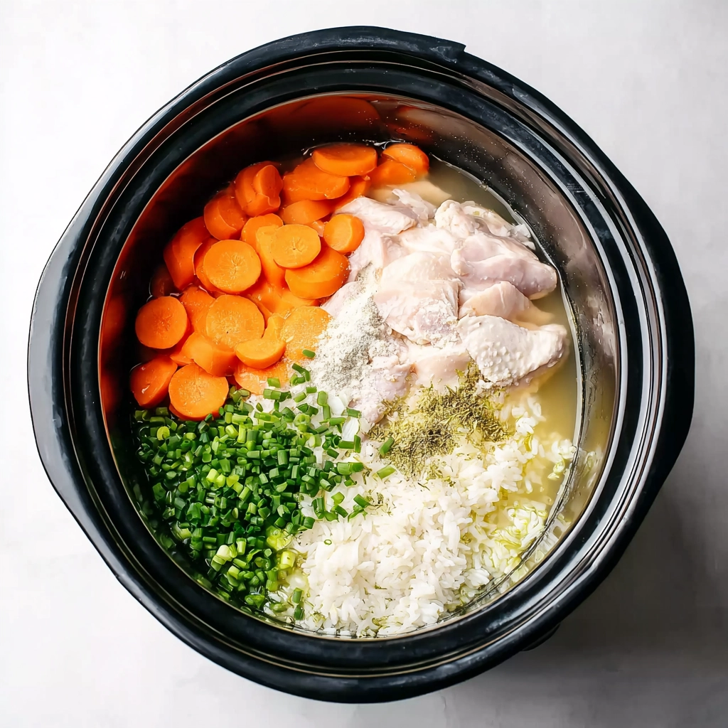 slow cooker chicken stew Step
