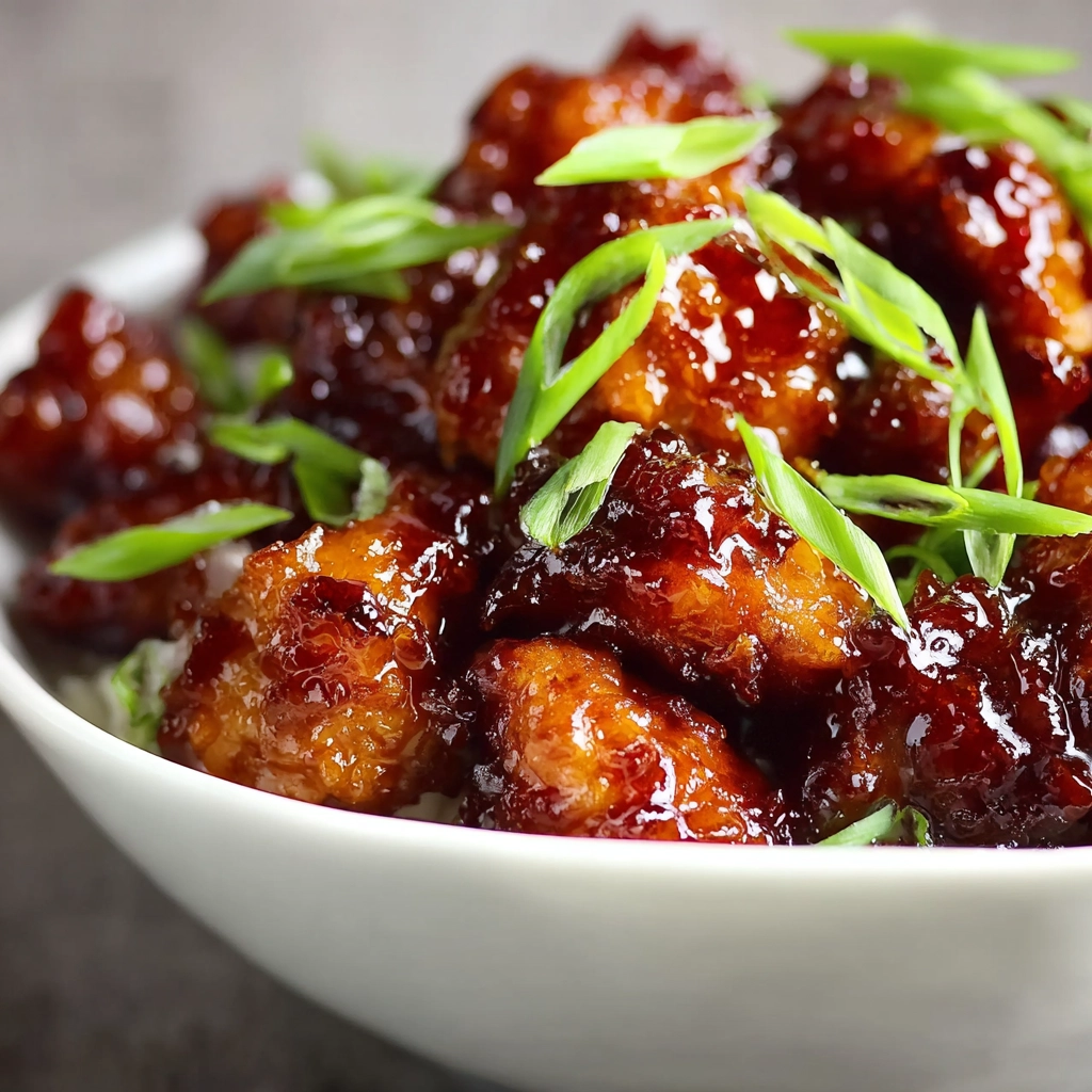 sticky honey chicken Serving