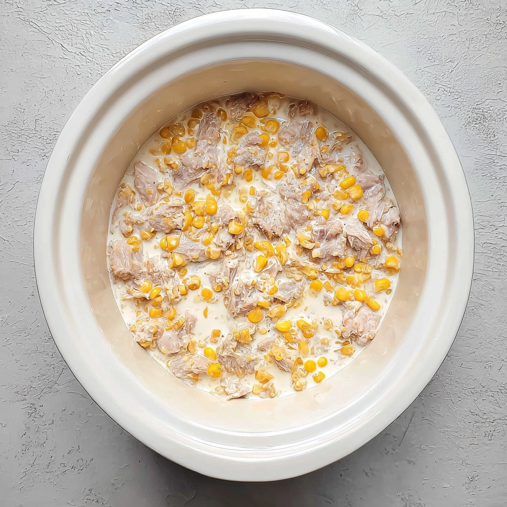 Street Corn Chicken Crockpot: Creamy, Zesty & Zero-Fuss Comfort Food 5 street corn chicken crockpot Step